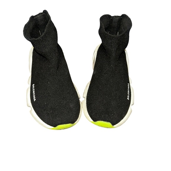 Balenciaga Speed Sock Shoes Black White Sneakers US Toddler kids  9-9.5 unisex - Picture 2 of 7